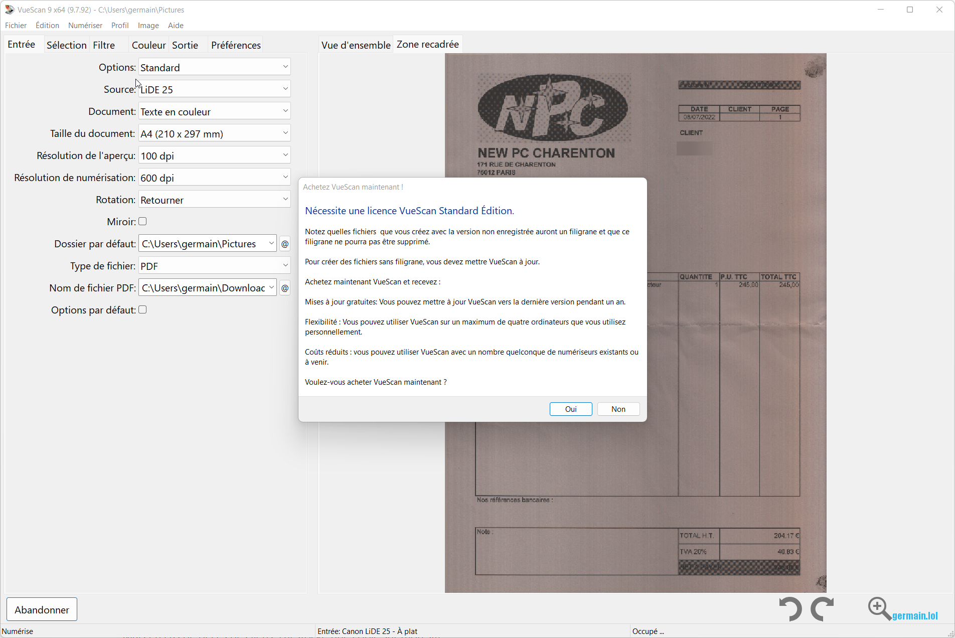 COMMENT INSTALLER UN SCANNER CANON SUR WINDOWS 10 visual data 5